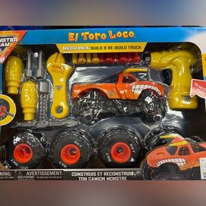 El Toro Loco Mechanix Build & Re-Build Truck - Orange